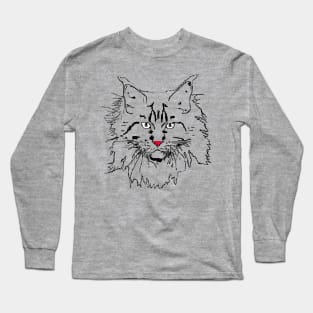 cat Maine Coon Long Sleeve T-Shirt